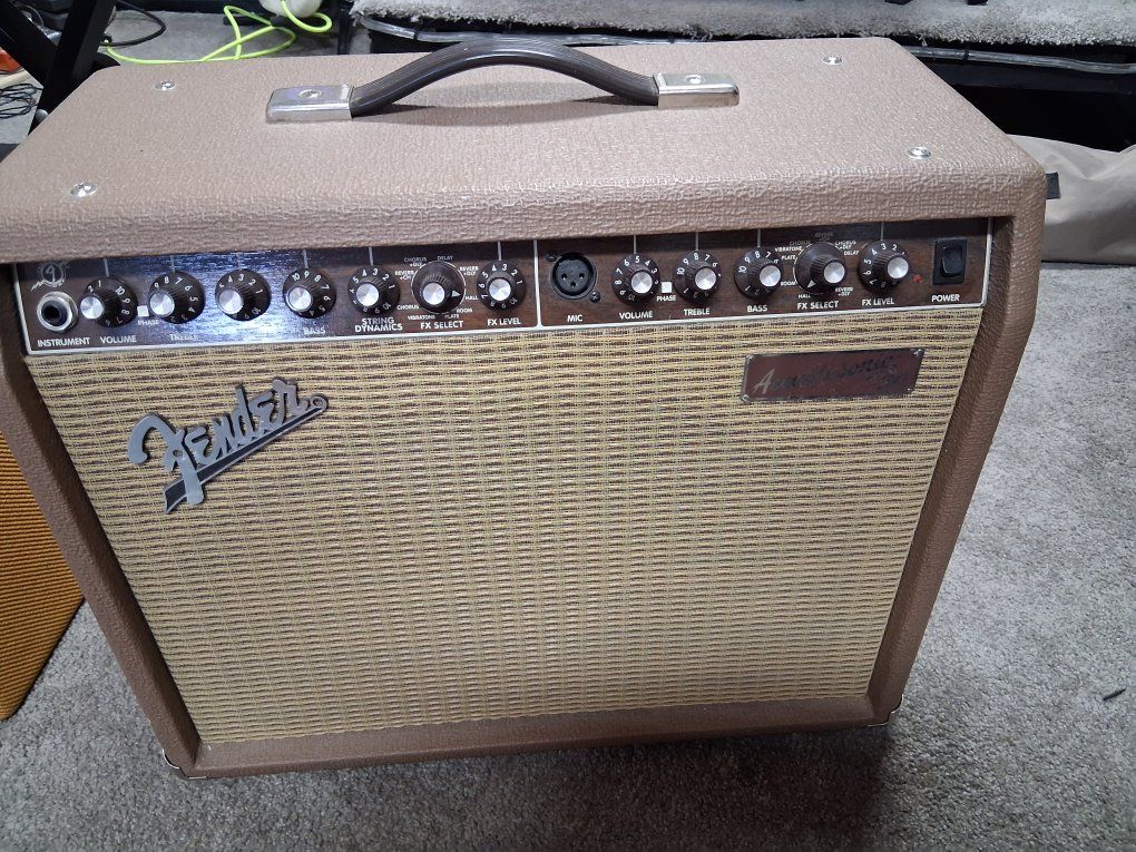 Fender Acoustasonic 30 DSP Acoustic Guitar Amplifier - Brown, 30W