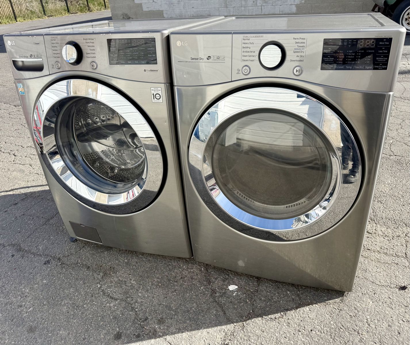 LG steam washer&dryer free delivery
