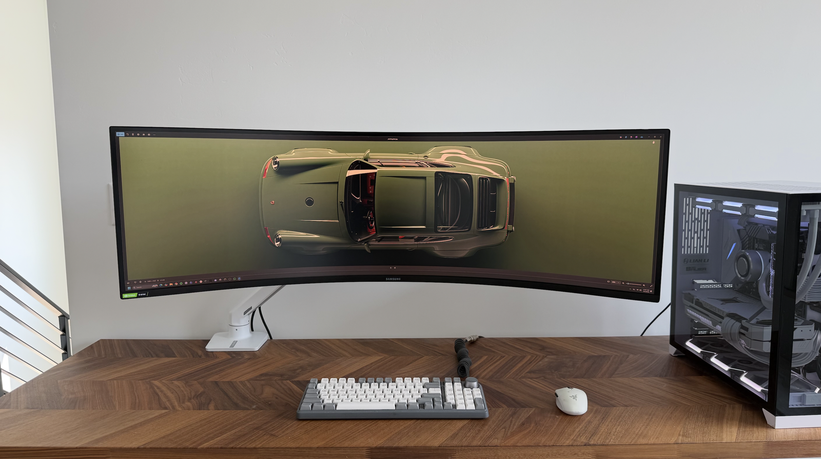 Samsung Odyssey G9 49” 240Hz Monitor + Ergotron HX Heavy-Duty Arm