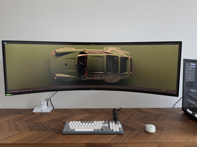 Samsung Odyssey G9 49” 240Hz Monitor + Ergotron HX Heavy-Duty Arm