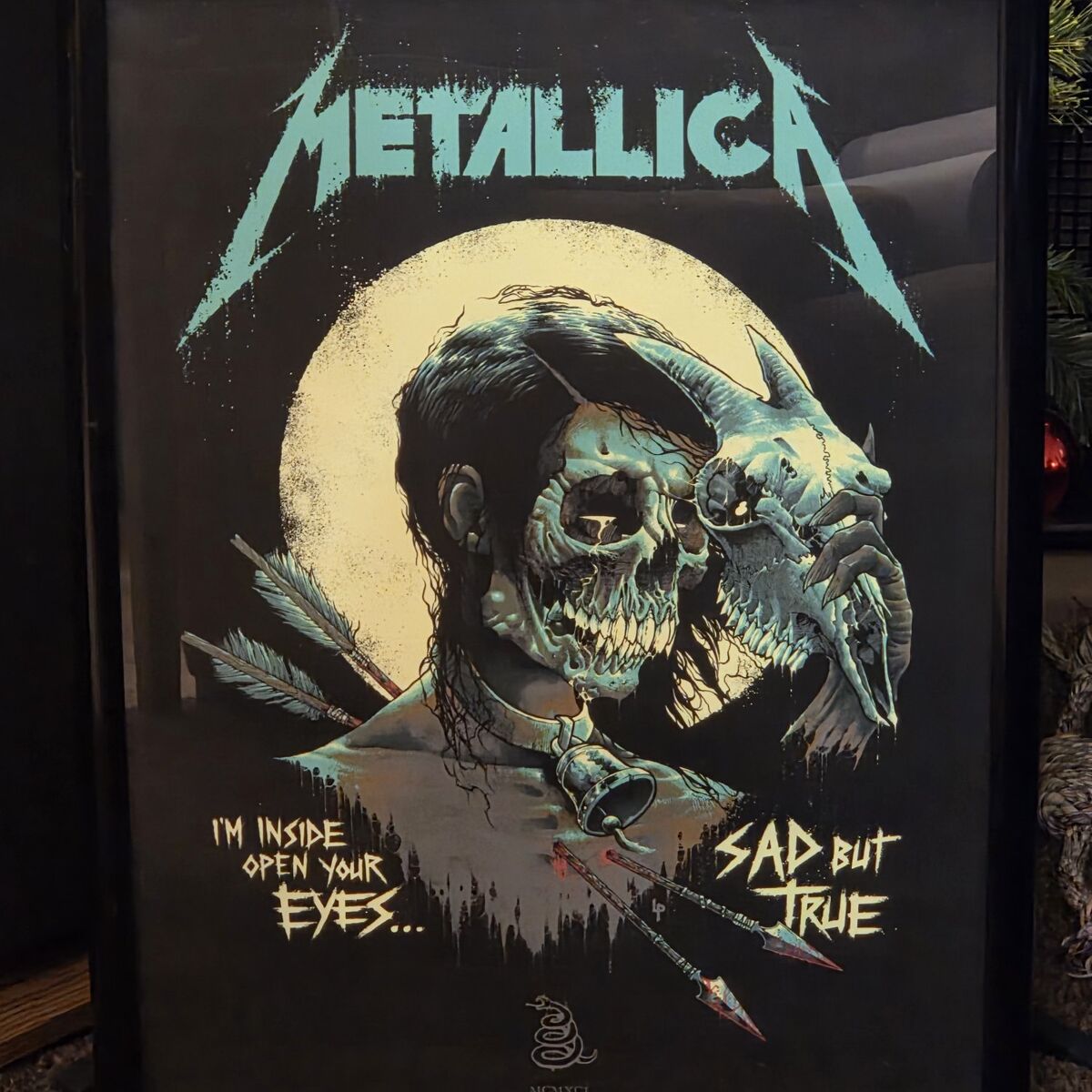 Metallica Sad But True Art Rock Poster Luke Preece