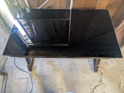 Glass Top Office Table