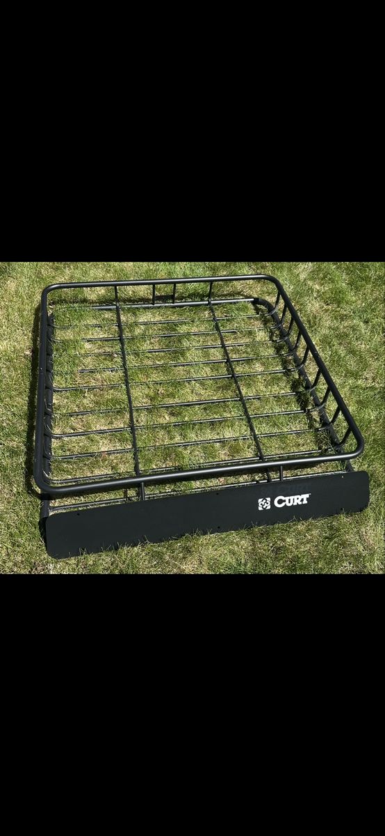 Curt Roof Mounted Cargo Basket - Approximately 41-1/2" Long x 37" Wide x 4" Deep