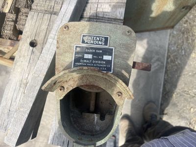 Vintage dewalt radial arm saw