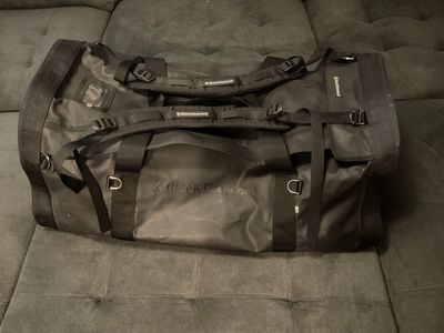 Like New Vintage Black Diamond Huey 100L Duffel Bag - Rare Rhinotek Fabric (BD60081)
