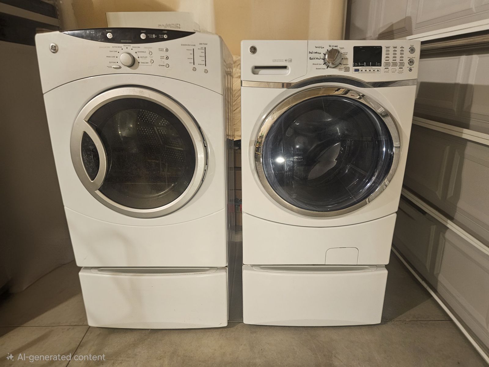 Matching GE Electric Washer/Drier Set