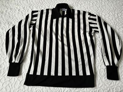 Bruce Hood Vintage Knit Hockey Referee Jersey 1/4 Zip - Pre-owned