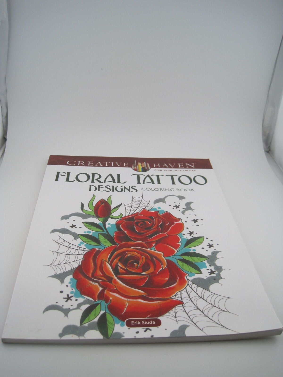 Creative Haven Floral Tattoo Designs Adult Coloring Book by Erik Siuda 31 Pages