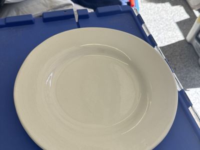 12” Pottery Barn Plates. Set of 12.