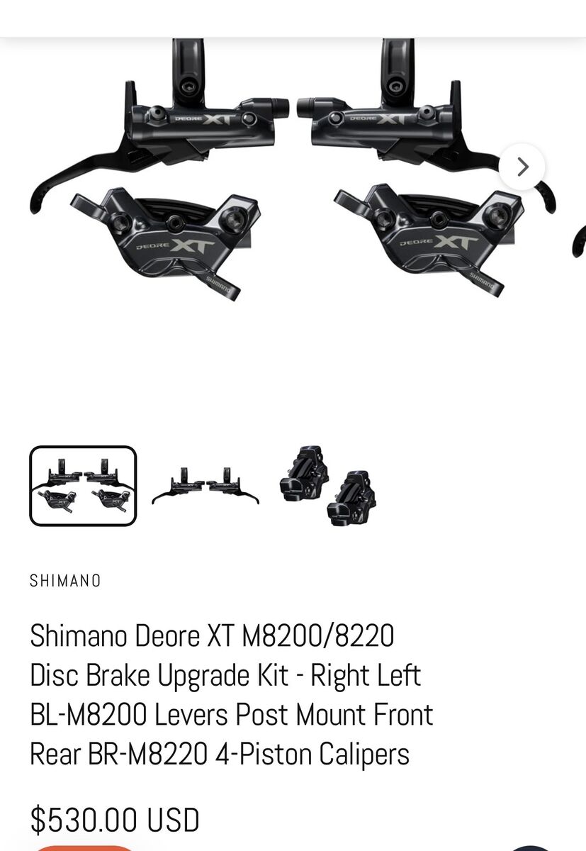 Shimano XT 4piston Front & Rear