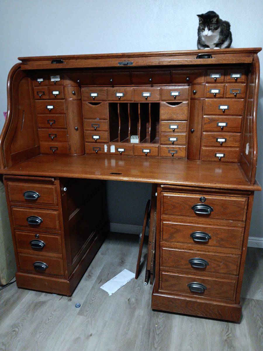 Antique Rolltop Desk – Family Heirloom