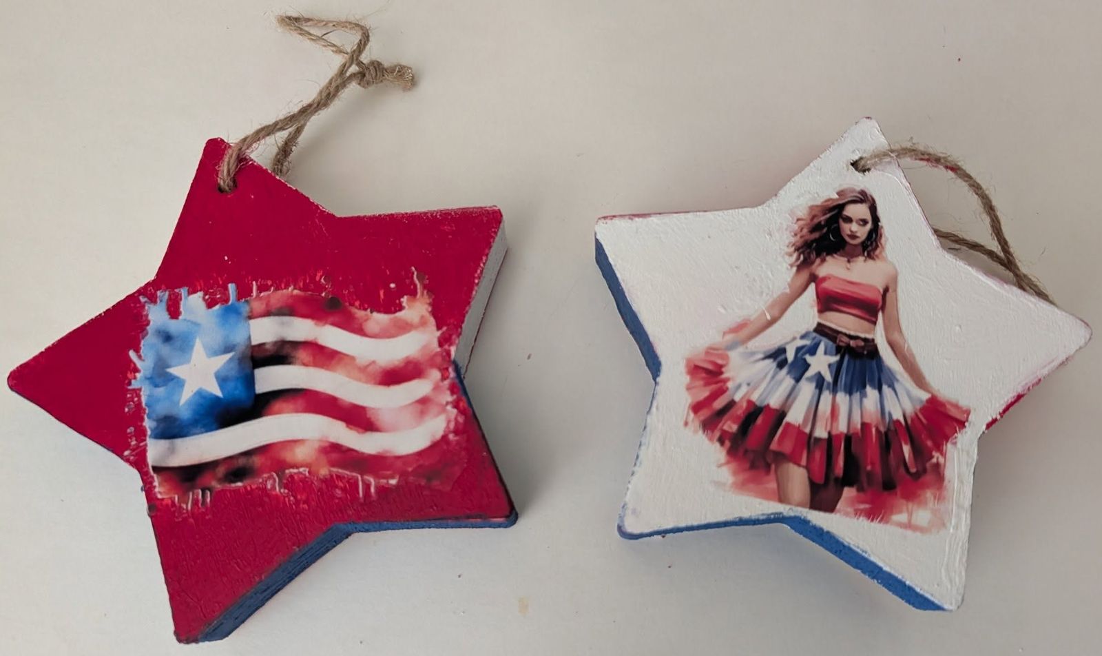 Patriotic Wood Stars