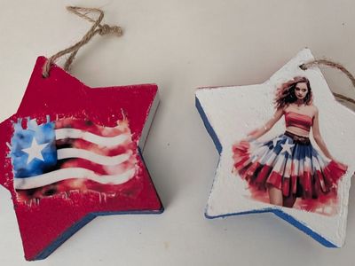 Patriotic Wood Stars