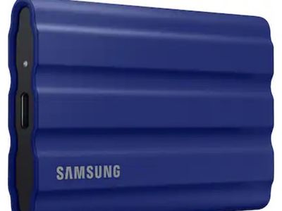 Samsung T7 Shield Portable SSD - 1TB, Blue, Never Used