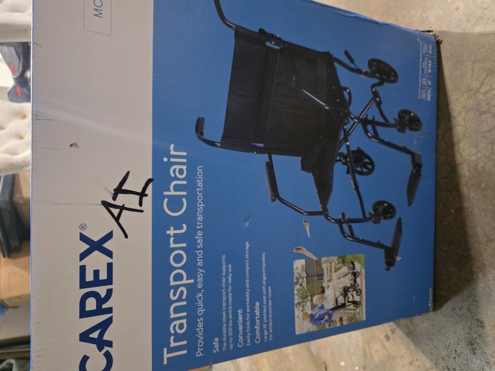 New Carex brand transport chair