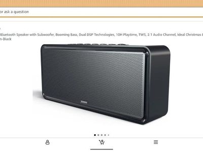 DOSS SoundBox XL Bluetooth Speaker - Subwoofer, DSP, TWS, 10H Playtime, 2.1 Channel - Black