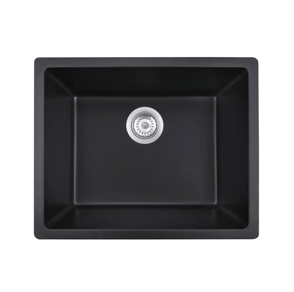 18" Black Quartz Undermount Sink