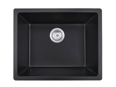 18" Black Quartz Undermount Sink