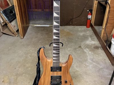 Jackson Dinky JS32 DKA Electric Guitar - Natural Oil Finish, Sharkfin Inlays
