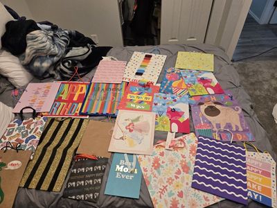 Assorted Birthday Gift Bags - Various Sizes & Designs