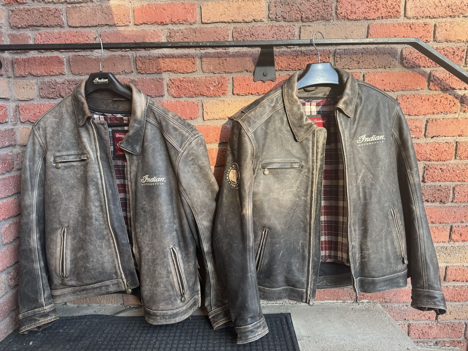 Indian Motorcycle Leather Jacket Set of 2 (Sizes M & L) $400 for BOTH