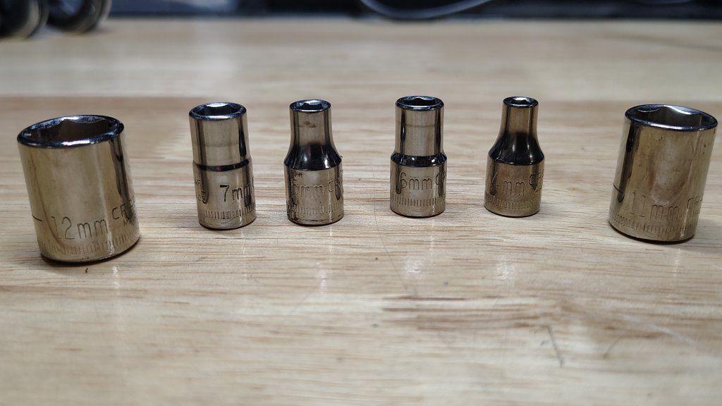 Craftsman 1/4" Drive Metric Sockets, 6 PCS