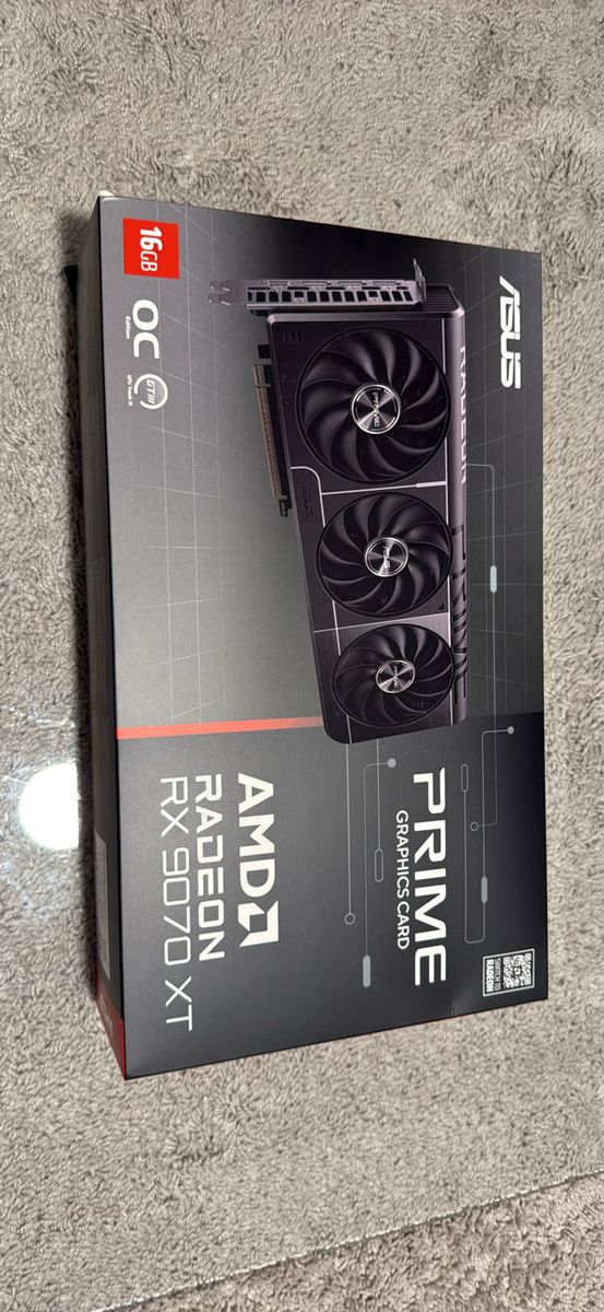 ASUS PRIME Radeon RX 9070 XT OC 16GB - Open Box