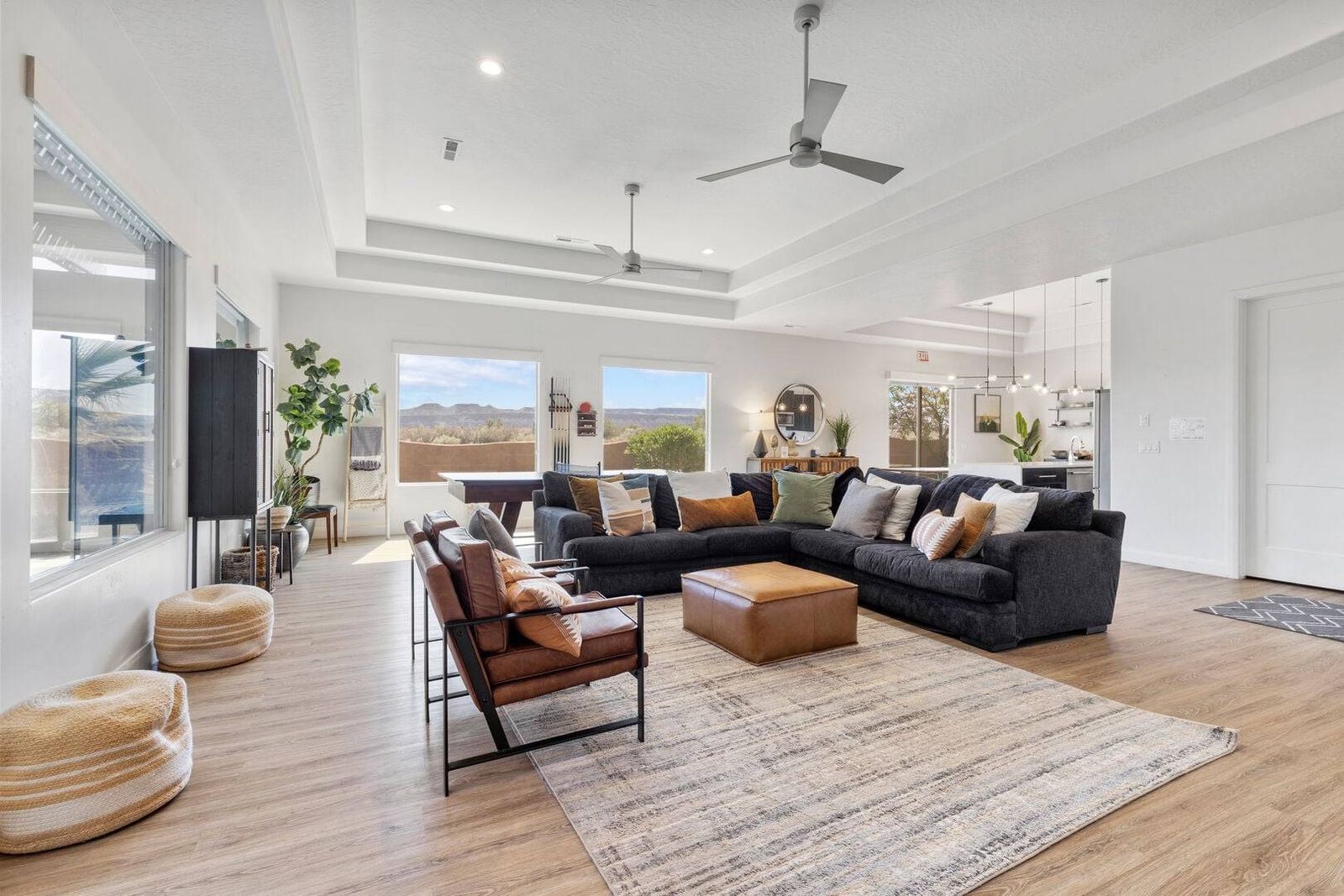 Dark blue sectional