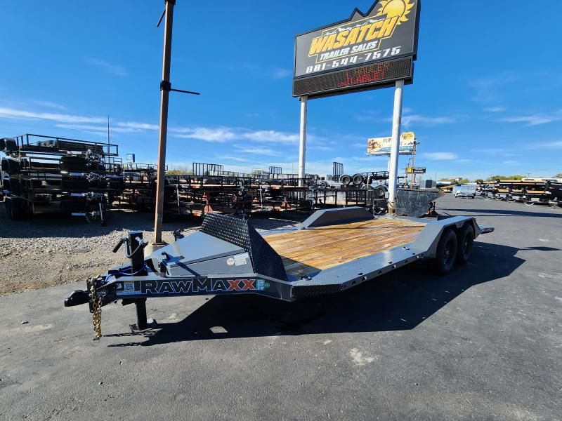 2026 RawMaxx 24' SLX 14K Car Hauler Flatbed Traile