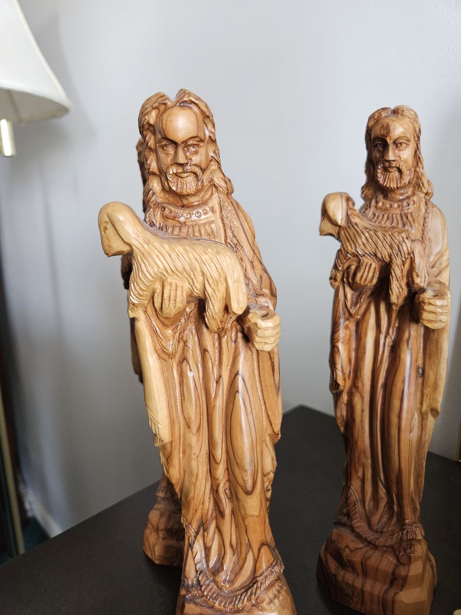 Clearance. Hand carved olive wood from the holy land