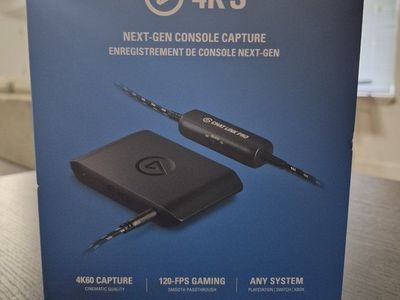 Elgato 4K S Console Gaming Capture Card with Chat Link Pro, USB 3, HDR10, VRR Support