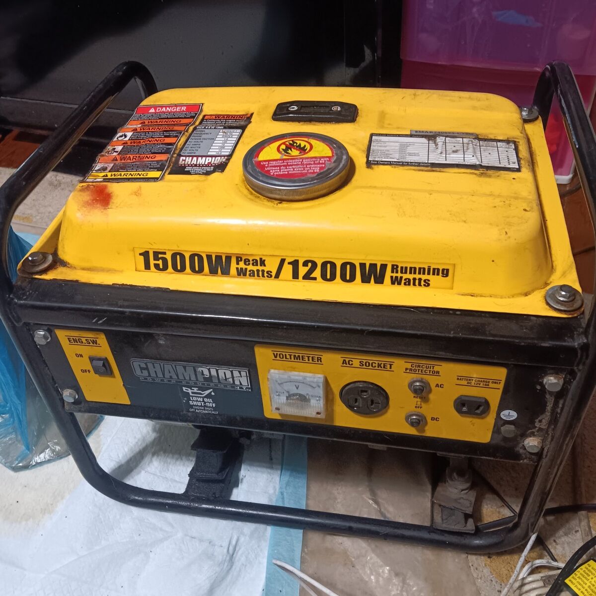 champion 1500 watt generator