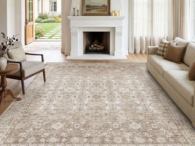 BRAND NEW 8 X10 Area Rugs for Living Room Washable Rugs Ombre Vintage Floral