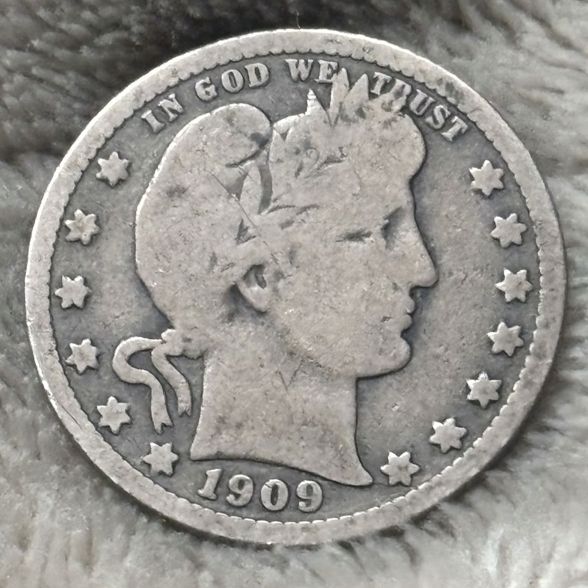 *OFFER* Silver 1909 Quarter Dollar Coin
