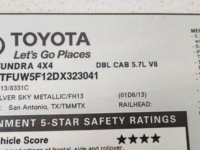 2013 Toyota Tundra SR5 V8