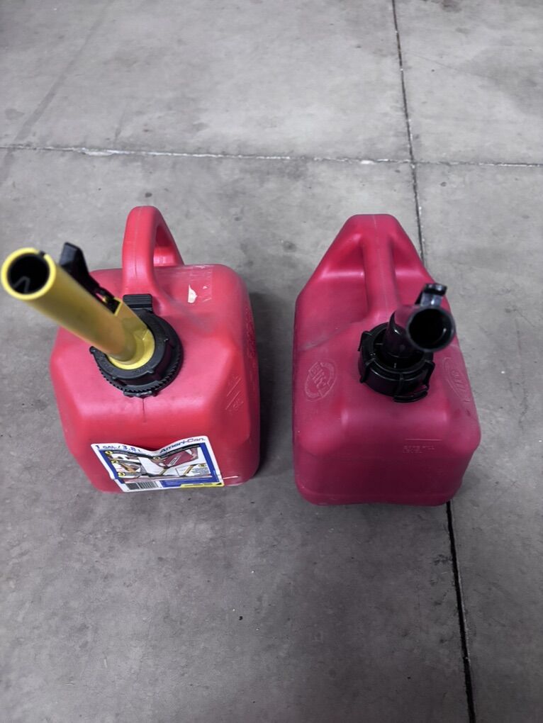 Gas Cans, Both For $5