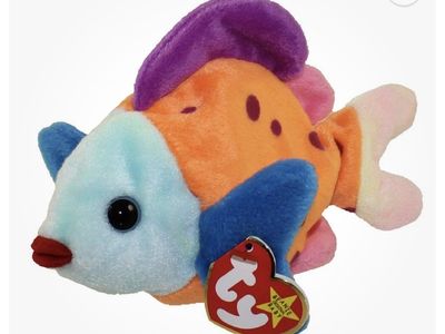 TY Beanie Baby - LIPS the Fish (8 inch) - Stuffed Animal Toy