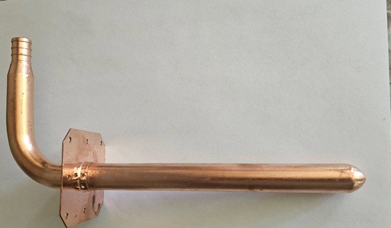 New box of 25 Copper Stub Outs for PEX with flange