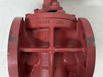 Nordstrom Flowserve 6” Red Lubricated Plug Valve 200 CWP 143 Cast Iron