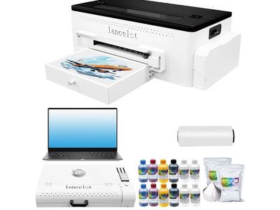 Lancelot A3 L1800 DTF Printer Bundle with Laptop, Oven, Inks & Supplies