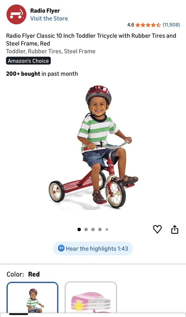 Classic Radio Flyer Red Tricycle – Great Condition