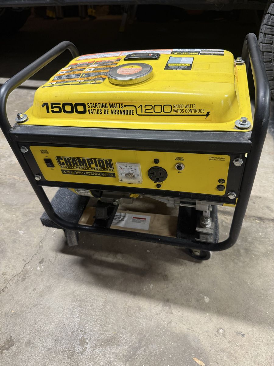 Champion 1500 generator