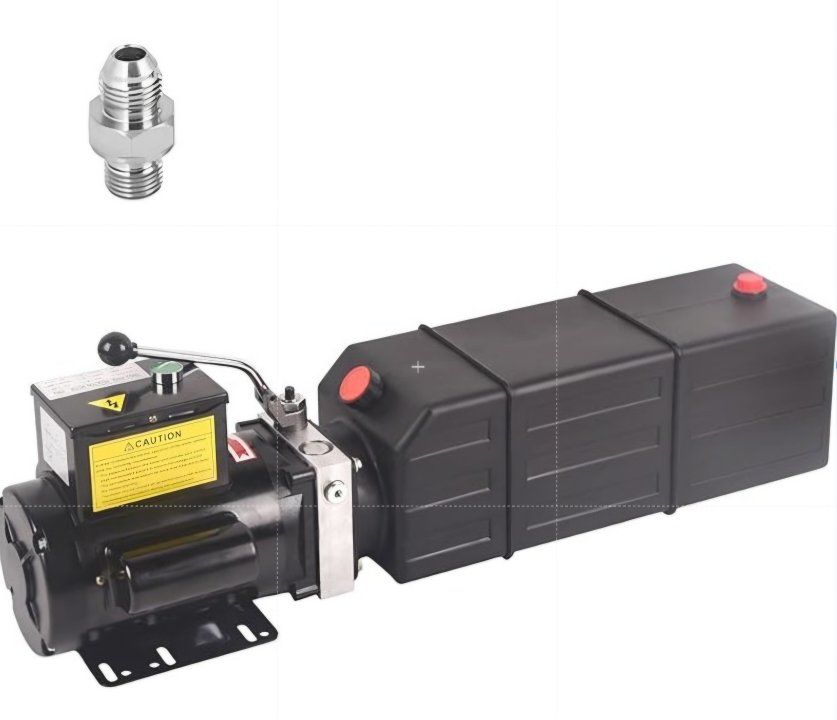 Doppy Hydraulic Pump 16 Quart, 4 Gallon Hydraulic Power Unit 220V 2HP 3450 RPM Single Phase Electric Hydraulic Car Lift Pump for