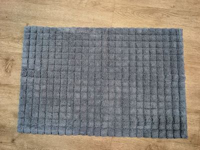 NEW Plush Gray Blue Bath Rug – Soft Spa Bathroom Mat 3' x 2'