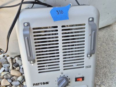 Patton Electric Utility Heater - Compact, Portable, 2 Heat Settings