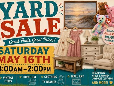 Lehi Yard Sale May 16th 8:00am-2:00pm