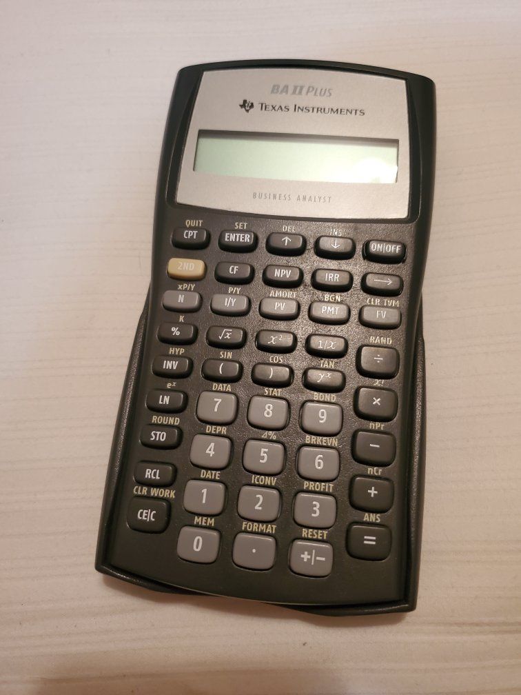 Texas Instruments BAII Plus Financial Calculator Business Analyst