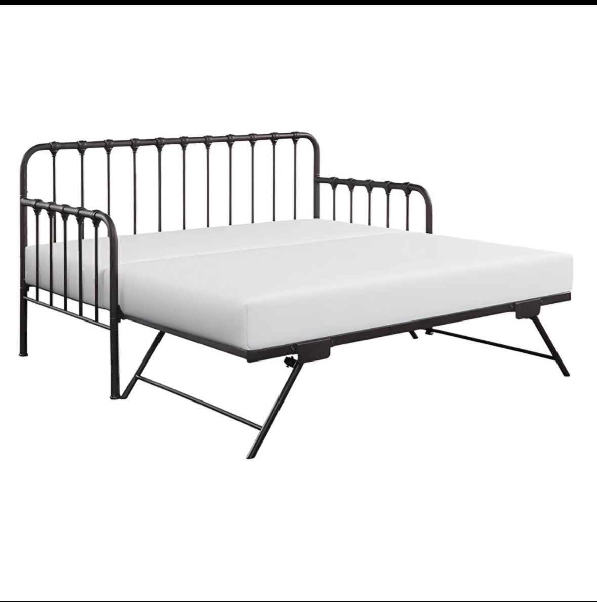 Twin bed Metal Daybed with Trundle