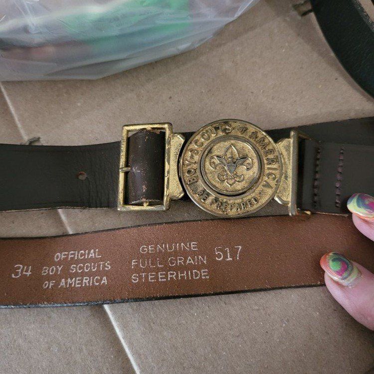 Official Boy Scouts of America Leather Belt
