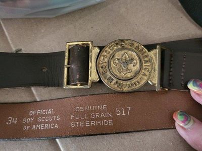 Official Boy Scouts of America Leather Belt